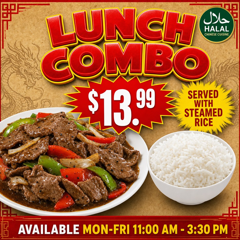 Black Pepper Beef Combo