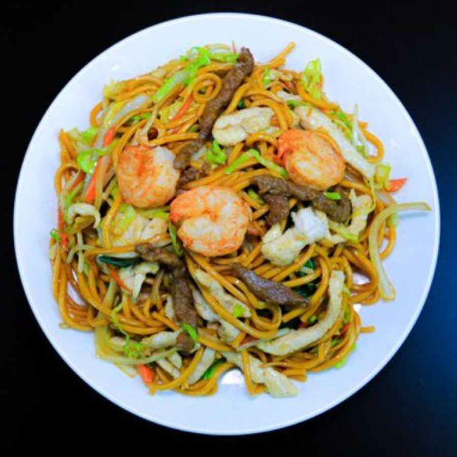 Three Flavors Chow Mein — Taibat Restaurant Artesia